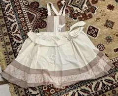 ETOILE コットン製チェック柄エプロン 66cm