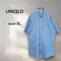 UNIQLO ユニクロ ギンガム チェック シャツ 綿混