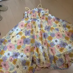 花柄ノースリーブワンピース 100cm以上