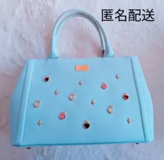 (新品未使用)タグ付き SAMANTHAVEGA 水色 ビジュートートバッグ