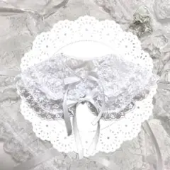 w race collar ハンドメイド つけ襟 付け襟 サブカル レース 白