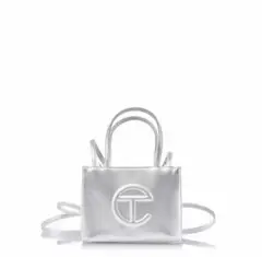 [新品未使用] Telfar テルファーショッピングバッグスモール シルバー