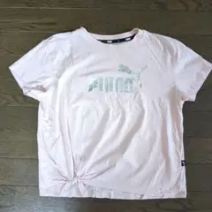 PUMA ピンク Tシャツ 結びデザイン