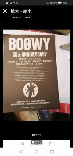 非売品‼️BOØWY 30th ANNIVERSARY パンフレット2枚