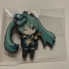 初音ミク ギター ラバーキーホルダー