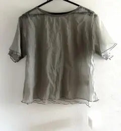 新品　forksy. ワッシャーシアーメロー Tシャツ　グレー　半袖