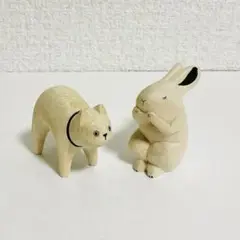 ティーラボ T-Lab. ぽれぽれ動物 シロネコ うさぎ