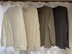 UNIQLO AIRism 長袖Tシャツ Lサイズ 4色セット