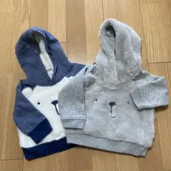 baby GAP クマ柄 フード付きトレーナー