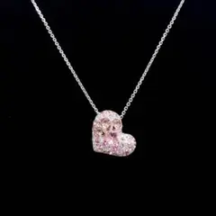 美品✨SWAROVSKI スワロフスキー ネックレス ハート ピンク クリスタル