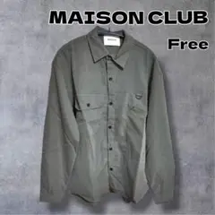 MAISON CLUB テックツイルビッグポケットシャツ