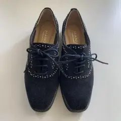 モード エ ジャコモ マニュ　スタッズ　フラットローファー