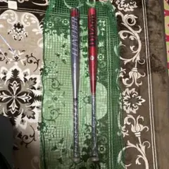 ソフトボール一3号ボール用　金属バット2本セット