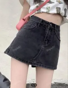 SHEIN スカート パンツ ショート S ブラック