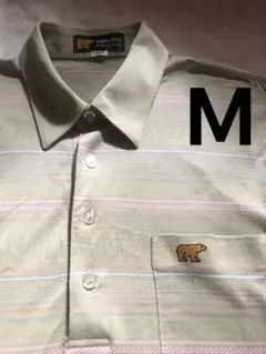 Golden Bear ポロシャツ　半袖シャツ　ストライプ　Ꮇ
