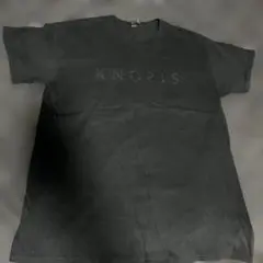 KNOSIS 黒生地黒蛇デザイン Tシャツ