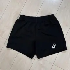 アシックス ブラックショートパンツ