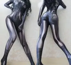 2着コスプレ レディース ボディスーツ　スパイダー　2体セットL.M レオタード