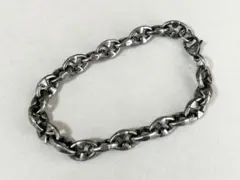シルバー ブレスレット ブラック加工 美品