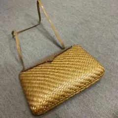 RODO ロド  編み込み  かごバッグ  ハンドバッグ 極美品 RODO ロド ハンドバッグ 黒 編み込み カゴバッグ バイ