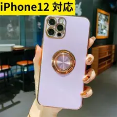 iPhone12 対応◆ソフトケース◆ラベンダー◆即購入OK◆匿名配送