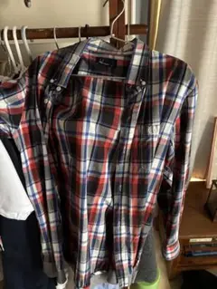 FRED PERRY チェック柄 長袖シャツ