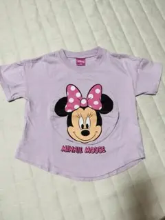 ミニーマウス Tシャツ 紫色
