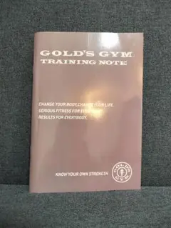新品　未使用　GOLD'S GYM トレーニングノート