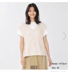 GU レーシーニットベスト　新品未使用
