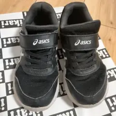 asics ブラック スニーカー 19.5cm