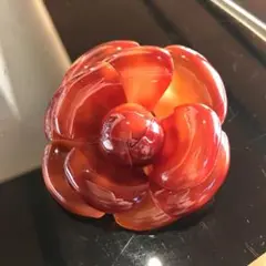 カメリアブローチ べっ甲