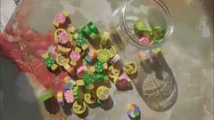 絵文字・フラワー・アイスクリームマグネット約40個セット