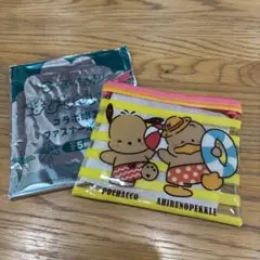 はぴたんぶいスシローコラボポーチ/ポチャッコ&アヒルのペックル