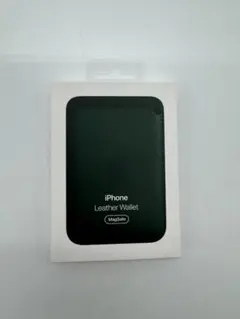 【新品】純正MagSafe対応 iPhoneレザーウォレット・フォレストグリーン