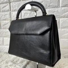 極美品✨フォーマルバッグ　リザード　自立型オールレザー　ゴールド金具　冠婚葬祭