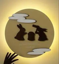 【新品未開封】壁掛け光るお月様 KIDS お月見 3coins