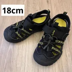 子供用　サンダル　バイオフィッター　水陸両用サンダル 18cm 黒　ブラック