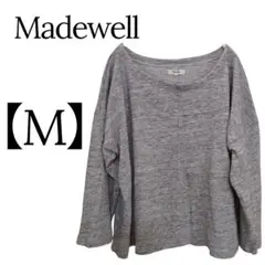 美品✨Madewell 【M】グレー 長袖Tシャツ カジュアル シンプルオシャレ