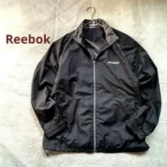 Reebok　ジップアップジャケット ウインドブレーカー　S　黒　ロゴ