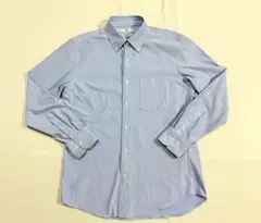 美品　L　UNIQLO ドライノンアイロンジャージーシャツ　水色