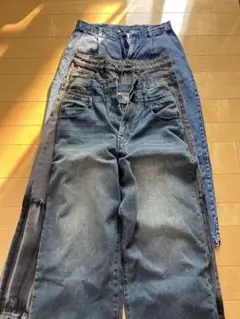 デニムパンツ 3点セット ブルーデニム グレーデニム ダークブルー