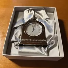 新品　未使用　wako銀色置き時計