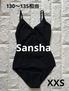 Sansha 黒のシンプル　コンクールレオタード xxs130,135相当
