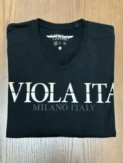VIOLA RUMORE（ヴィオラ ルモーレ）Vネック 長袖Tシャツ ブラック