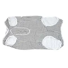 犬用術後服 術後ウェア 保護服 チェック柄 オス メス エリザベスカラー代替品