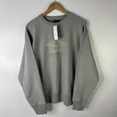DOLLCLOTHING 幾何学プリント クルーネックスウェット グレー