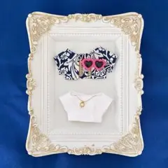 ぬい服10〜12㎝＊2枚セット＊アロハ【ブルー】