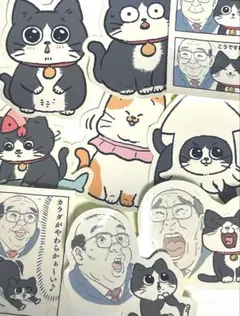 ねこに転生したおじさん　ねこおじ　ぷんちゃん　ステッカー