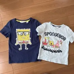 H&M スポンジボブ Tシャツ 104cm 110㎝　2枚セット