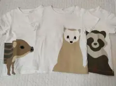 無印良品☆動物プリント Tシャツ イノシシのみ